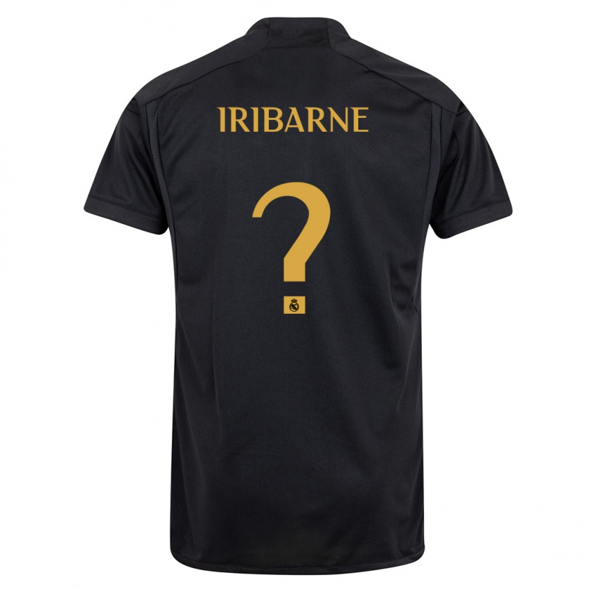 Criança Camisola Bruno Iribarne #0 Preto Terceiro 2023/24 Camisa Brasil