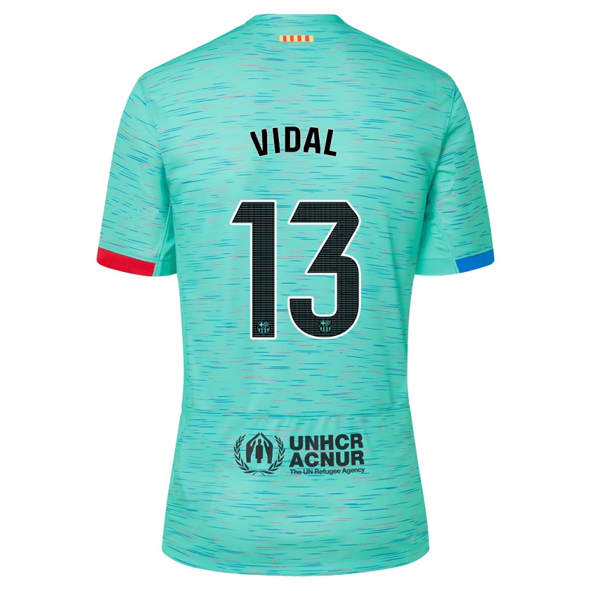 Criança Camisola Marc Vidal #13 Água Clara Terceiro 2023/24 Camisa Brasil