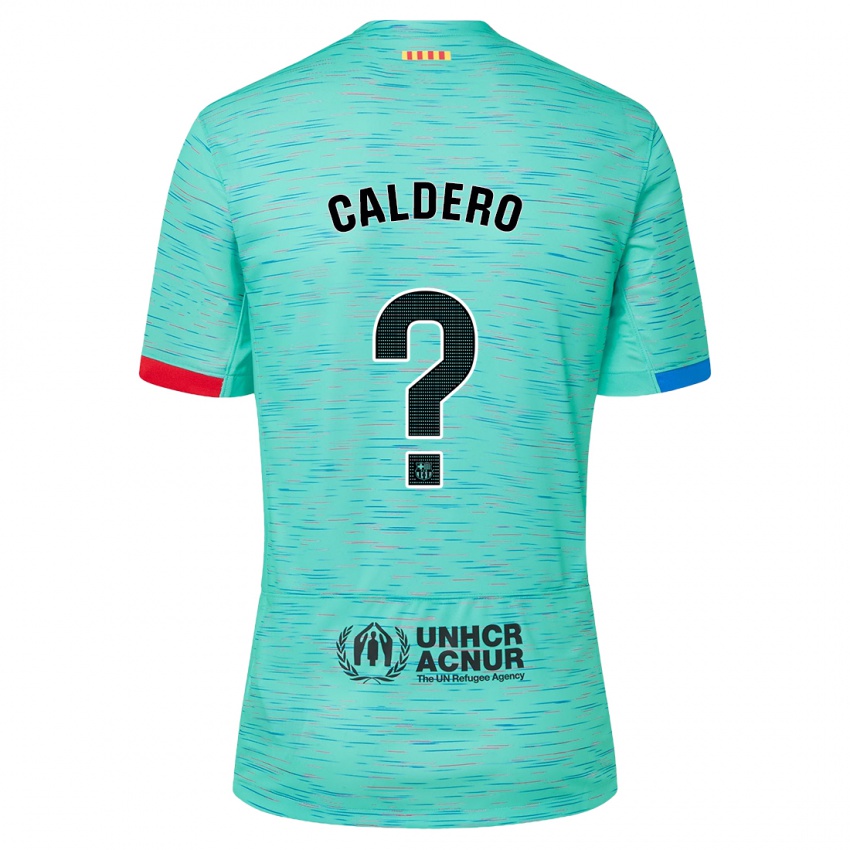 Criança Camisola Nil Caldero #0 Água Clara Terceiro 2023/24 Camisa Brasil