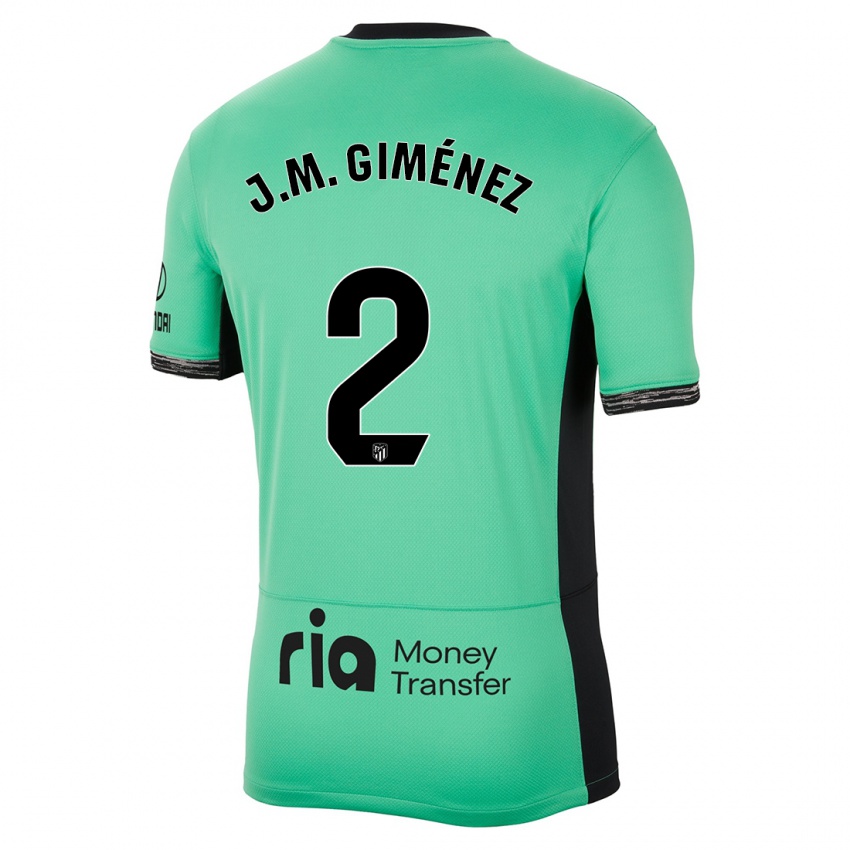Criança Camisola Jose Maria Gimenez #2 Primavera Verde Terceiro 2023/24 Camisa Brasil