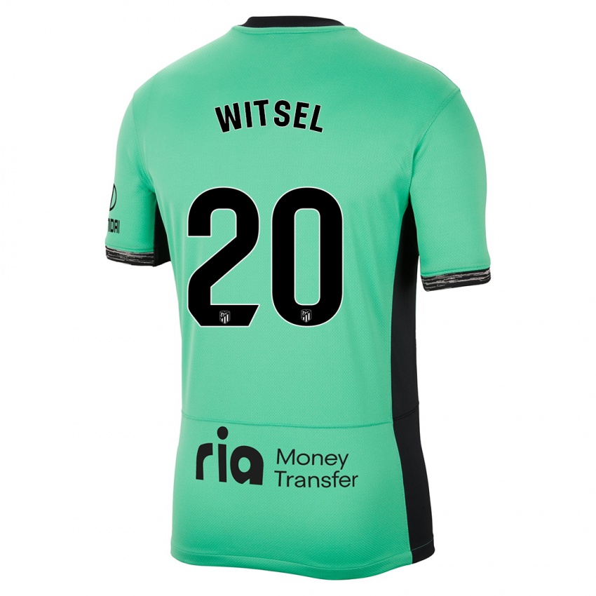 Criança Camisola Axel Witsel #20 Primavera Verde Terceiro 2023/24 Camisa Brasil
