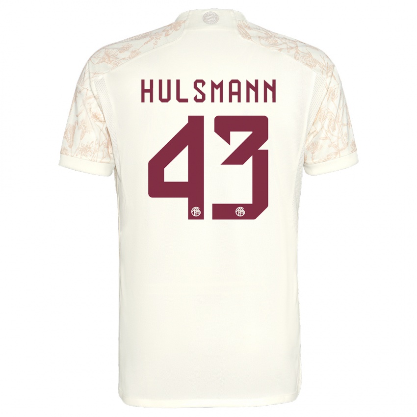 Criança Camisola Tom Hulsmann #43 Off White Terceiro 2023/24 Camisa Brasil