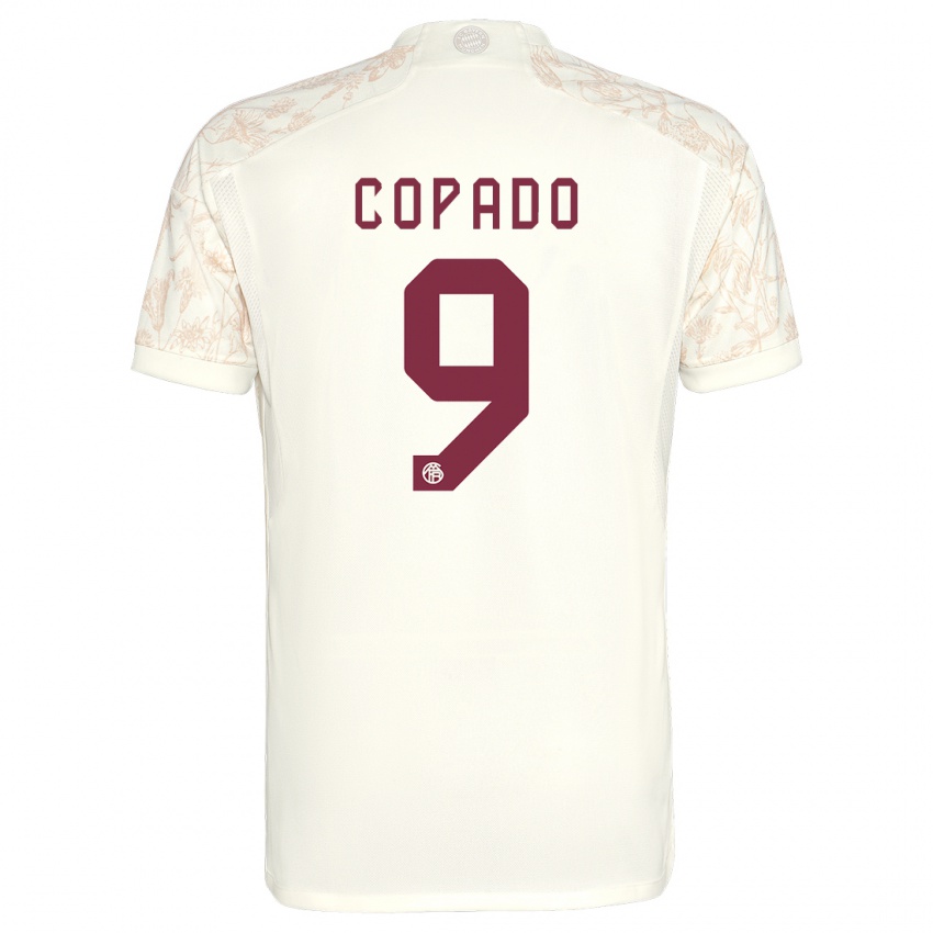 Criança Camisola Lucas Copado #9 Off White Terceiro 2023/24 Camisa Brasil