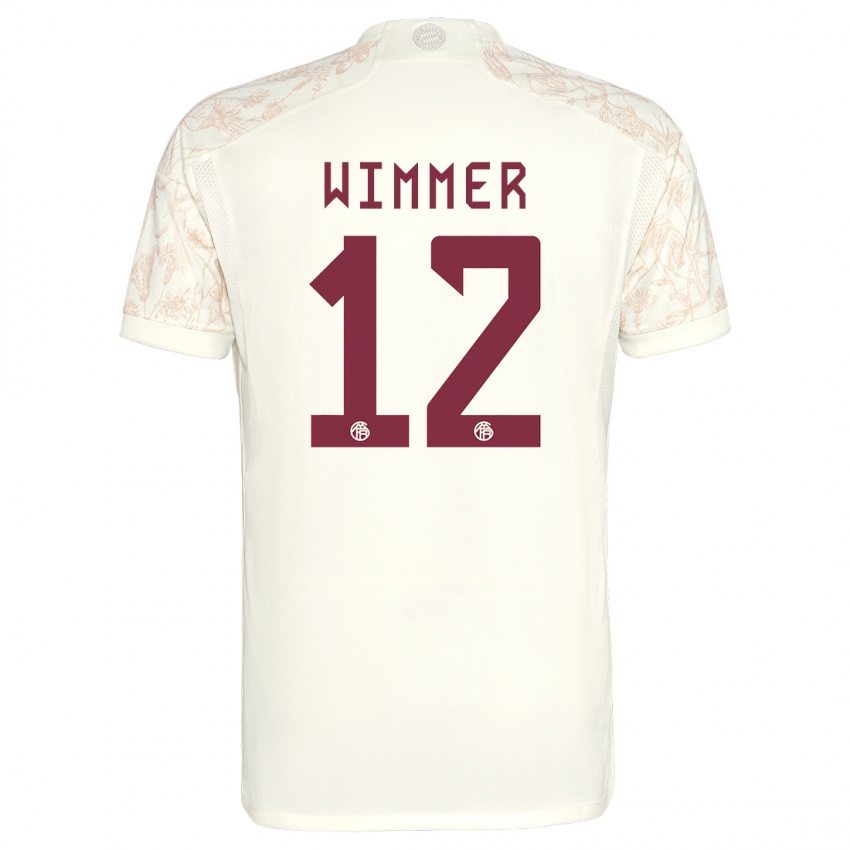 Criança Camisola Benedikt Wimmer #12 Off White Terceiro 2023/24 Camisa Brasil