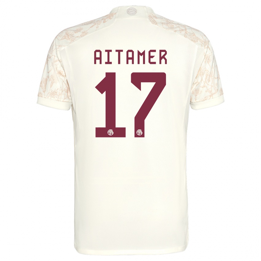 Criança Camisola Younes Aitamer #17 Off White Terceiro 2023/24 Camisa Brasil