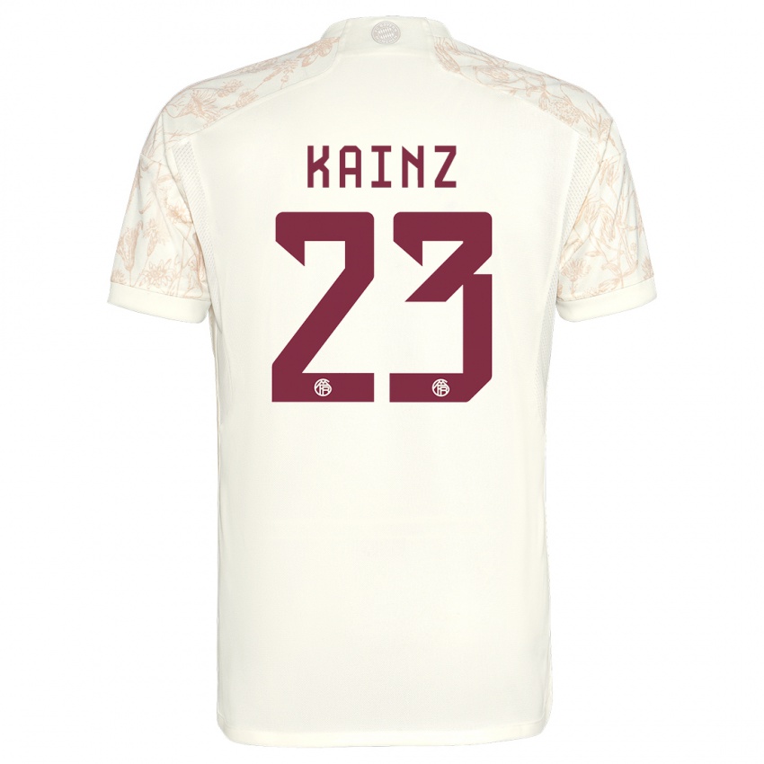 Criança Camisola Manuel Kainz #23 Off White Terceiro 2023/24 Camisa Brasil