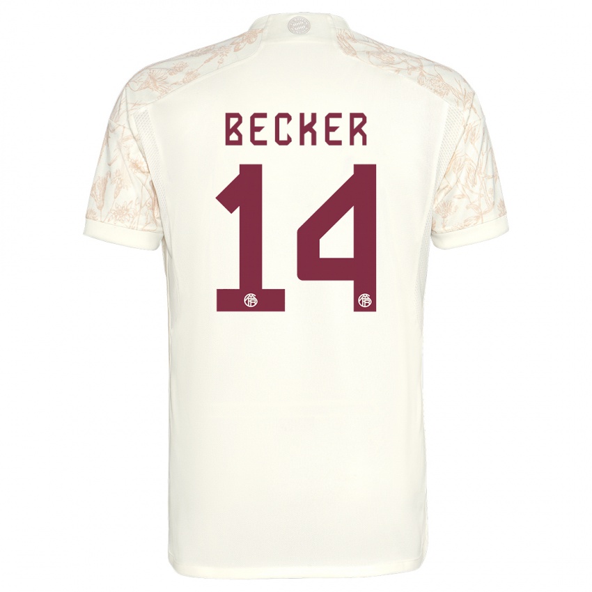 Criança Camisola Lennard Becker #14 Off White Terceiro 2023/24 Camisa Brasil