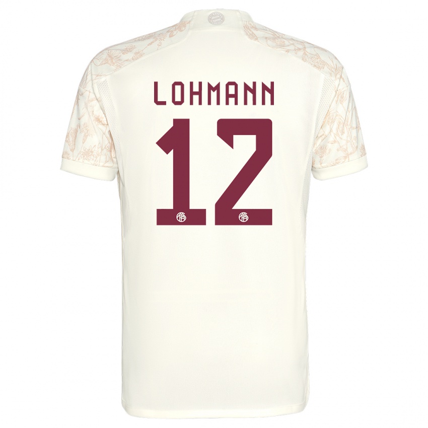 Criança Camisola Sydney Lohmann #12 Off White Terceiro 2023/24 Camisa Brasil