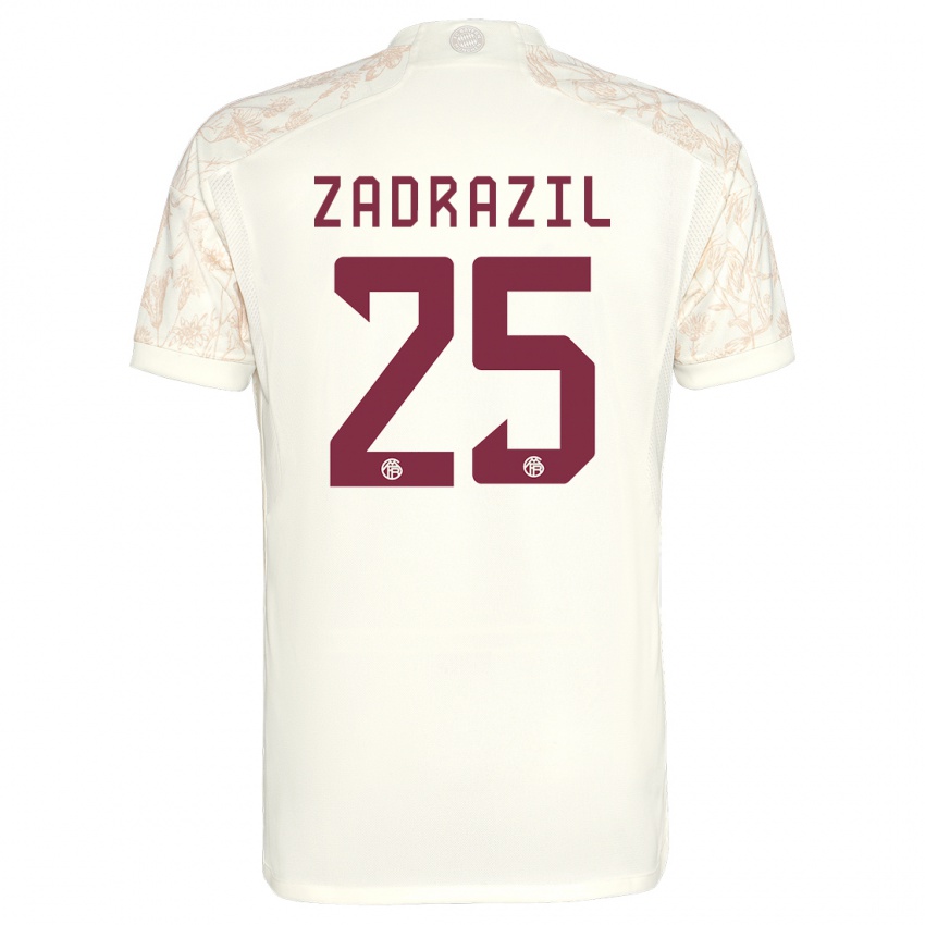 Criança Camisola Sarah Zadrazil #25 Off White Terceiro 2023/24 Camisa Brasil