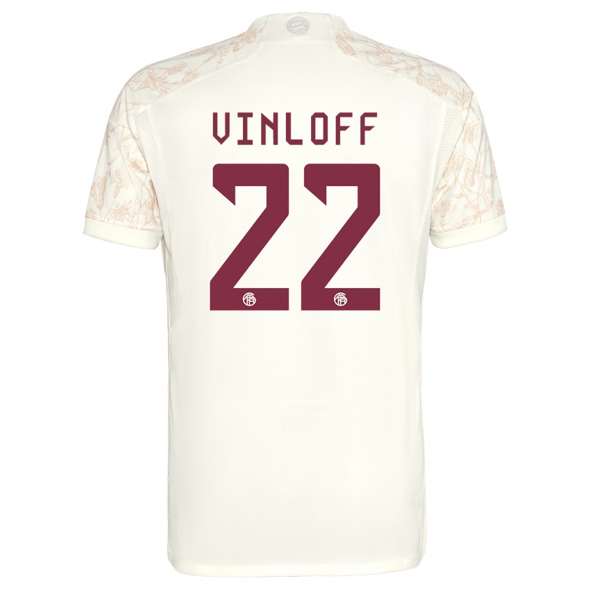 Criança Camisola Matteo Vinloff #22 Off White Terceiro 2023/24 Camisa Brasil