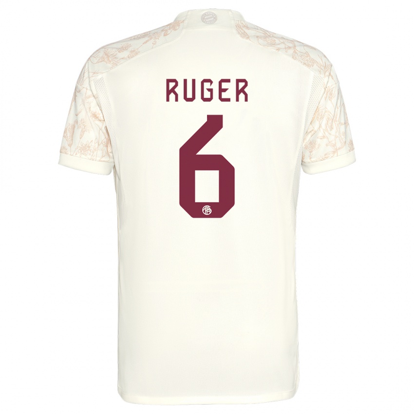Criança Camisola Kurt Ruger #6 Off White Terceiro 2023/24 Camisa Brasil