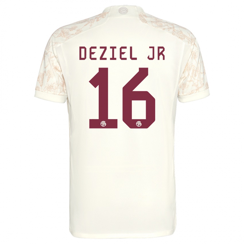 Criança Camisola Robert Deziel Jr #16 Off White Terceiro 2023/24 Camisa Brasil