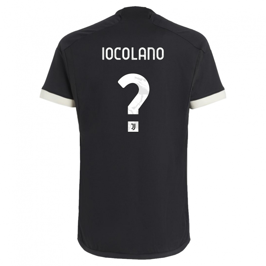 Criança Camisola Simone Iocolano #0 Preto Terceiro 2023/24 Camisa Brasil