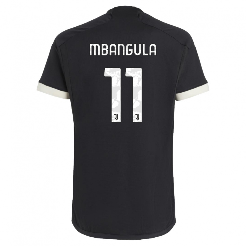 Criança Camisola Samuel Mbangula #11 Preto Terceiro 2023/24 Camisa Brasil