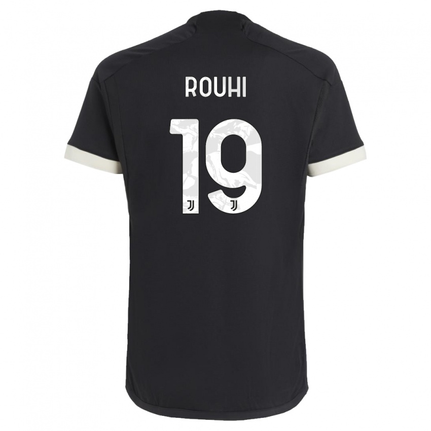 Criança Camisola Jonas Rouhi #19 Preto Terceiro 2023/24 Camisa Brasil