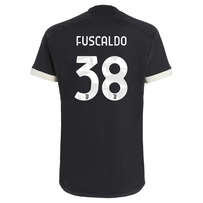 Criança Camisola Matteo Fuscaldo #38 Preto Terceiro 2023/24 Camisa Brasil