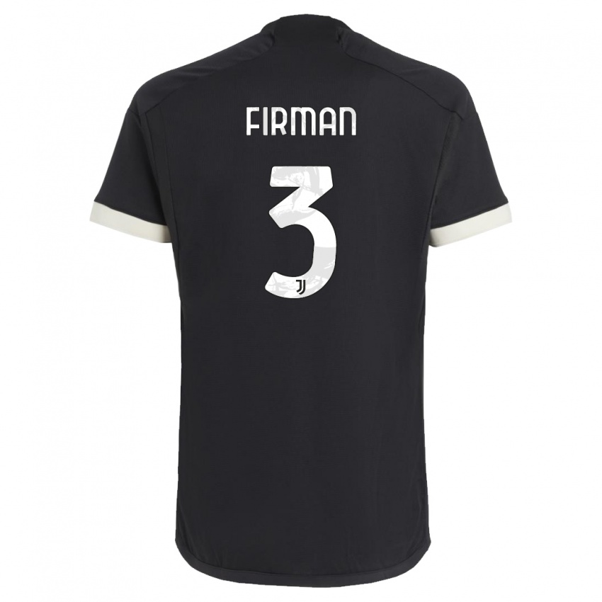 Criança Camisola Andriy Firman #3 Preto Terceiro 2023/24 Camisa Brasil