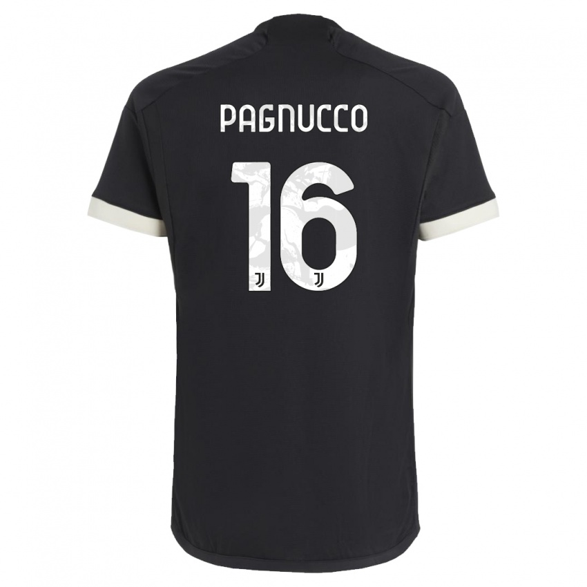 Criança Camisola Filippo Pagnucco #16 Preto Terceiro 2023/24 Camisa Brasil