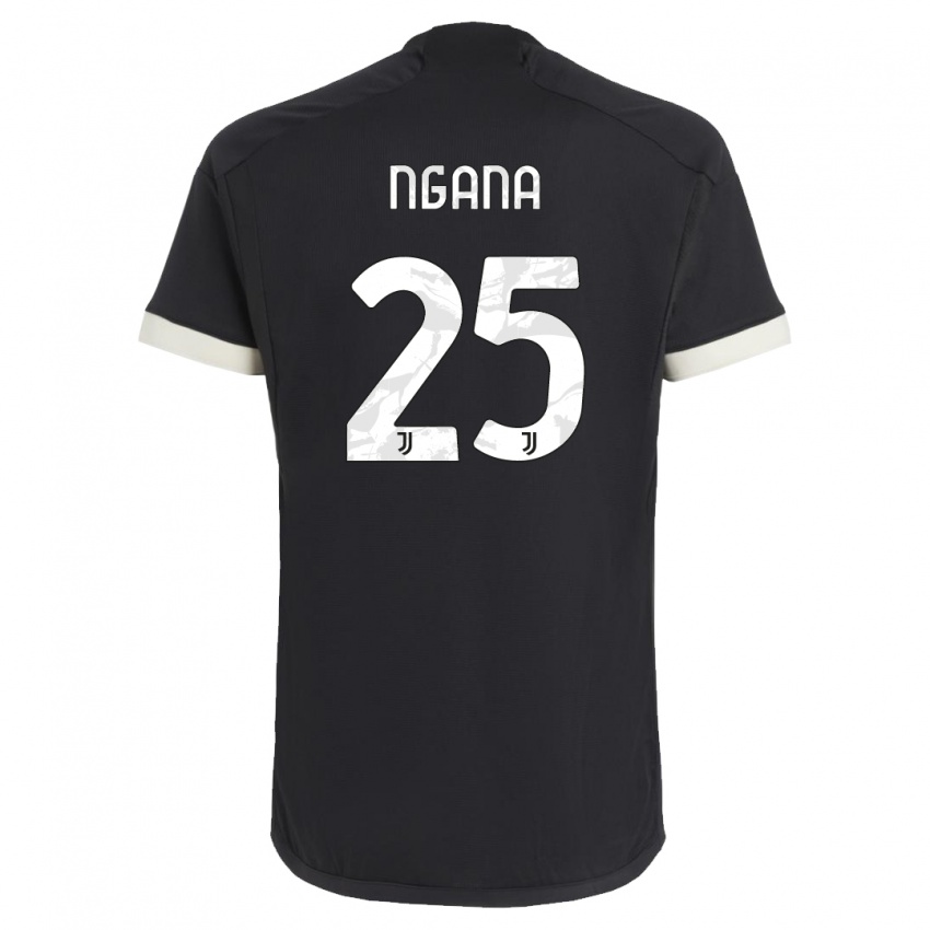 Criança Camisola Valdes Ngana #25 Preto Terceiro 2023/24 Camisa Brasil