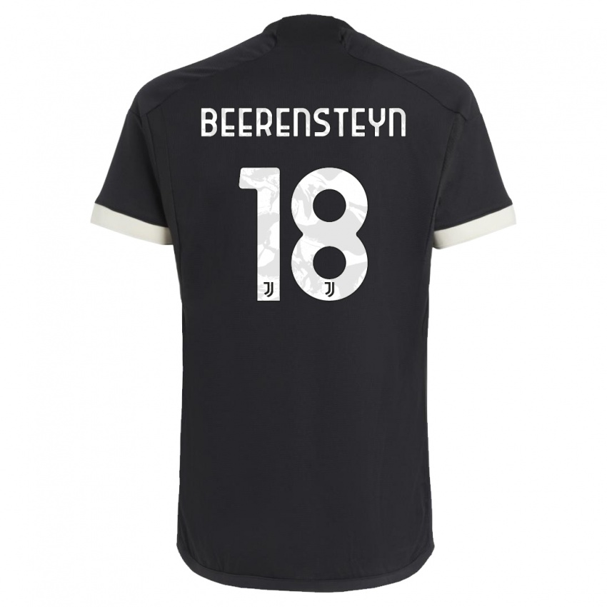 Criança Camisola Lineth Beerensteyn #18 Preto Terceiro 2023/24 Camisa Brasil