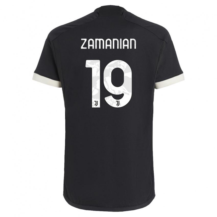 Criança Camisola Annahita Zamanian #19 Preto Terceiro 2023/24 Camisa Brasil