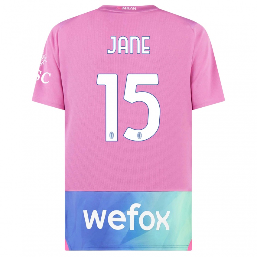 Criança Camisola Refiloe Jane #15 Rosa Roxo Terceiro 2023/24 Camisa Brasil