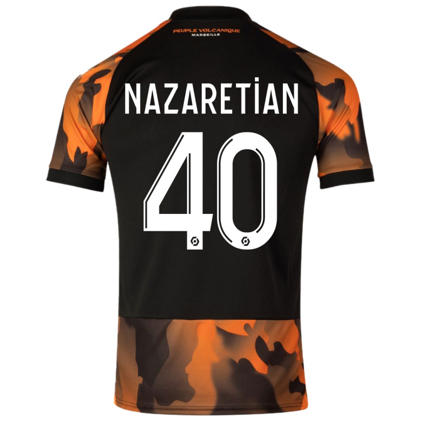 Criança Camisola Manuel Nazaretian #40 Preto Laranja Terceiro 2023/24 Camisa Brasil