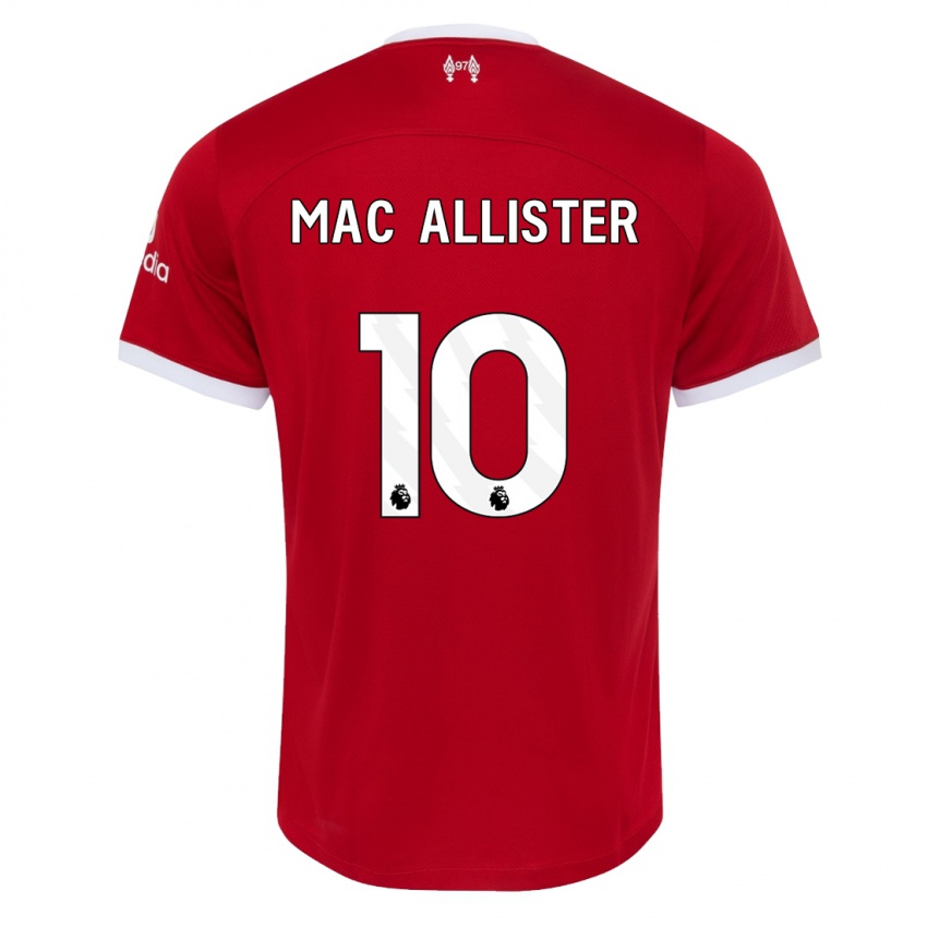 Homem Camisola Alexis Mac Allister #10 Vermelho Principal 2023/24 Camisa Brasil