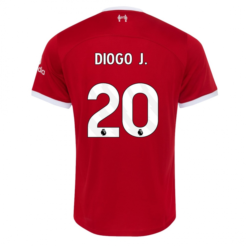 Homem Camisola Diogo Jota #20 Vermelho Principal 2023/24 Camisa Brasil
