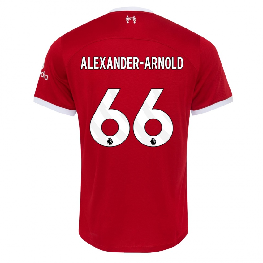 Homem Camisola Trent Alexander-Arnold #66 Vermelho Principal 2023/24 Camisa Brasil