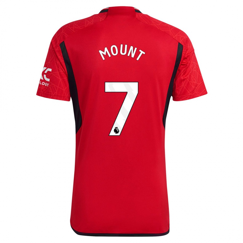 Homem Camisola Mason Mount #7 Vermelho Principal 2023/24 Camisa Brasil
