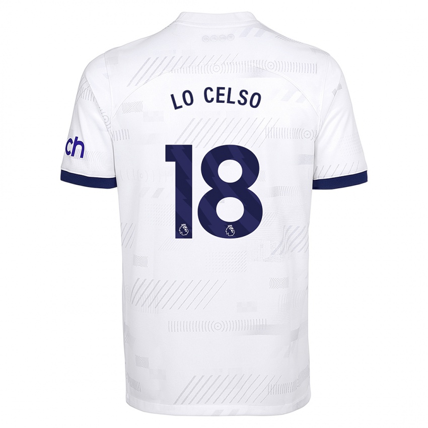 Homem Camisola Giovani Lo Celso #18 Branco Principal 2023/24 Camisa Brasil