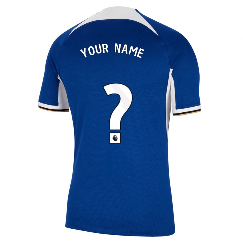 Homem Camisola Seu Nome #0 Azul Principal 2023/24 Camisa Brasil