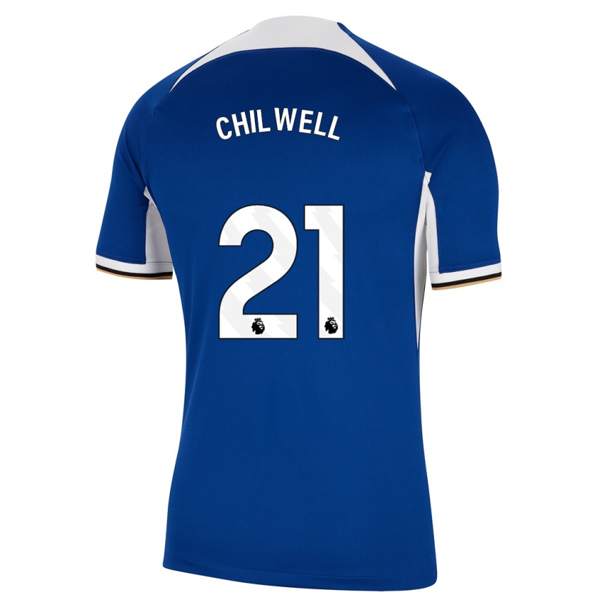 Homem Camisola Ben Chilwell #21 Azul Principal 2023/24 Camisa Brasil
