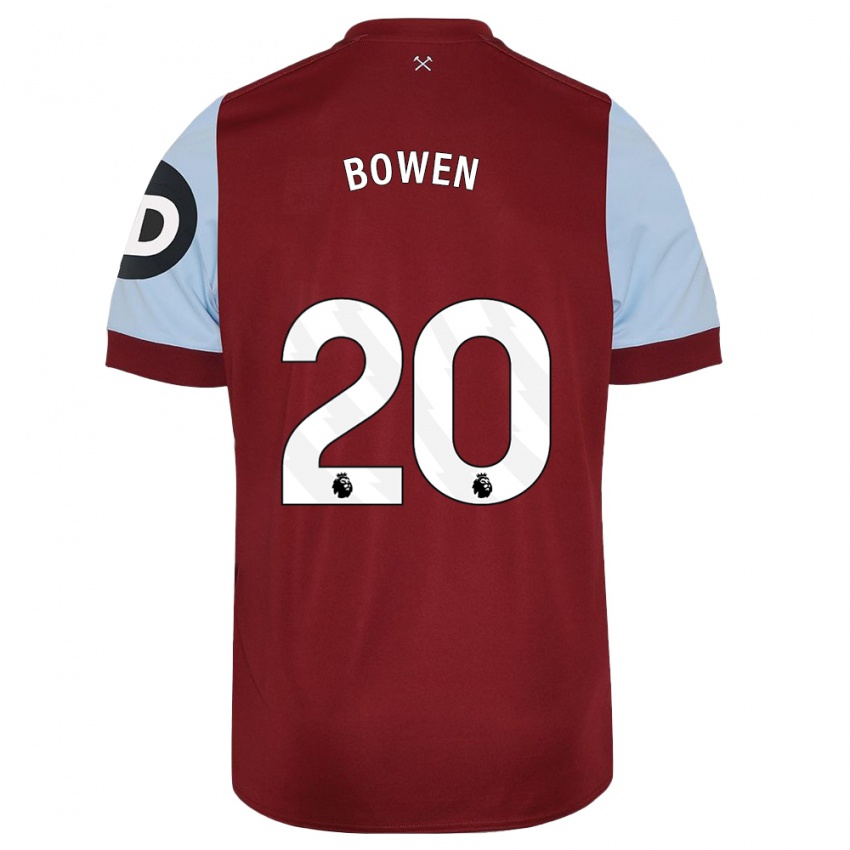 Homem Camisola Jarrod Bowen #20 Marrom Principal 2023/24 Camisa Brasil