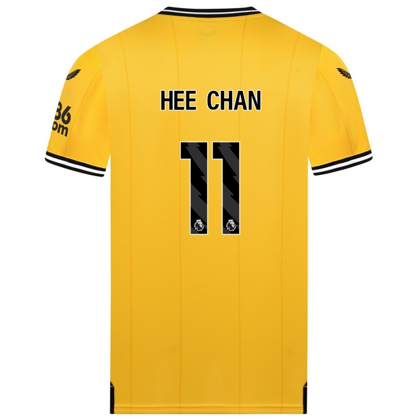 Homem Camisola Hee Chan Hwang #11 Amarelo Principal 2023/24 Camisa Brasil
