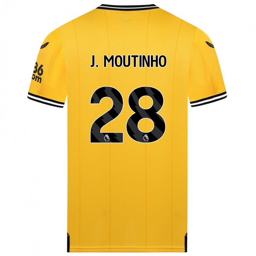 Homem Camisola Joao Moutinho #28 Amarelo Principal 2023/24 Camisa Brasil