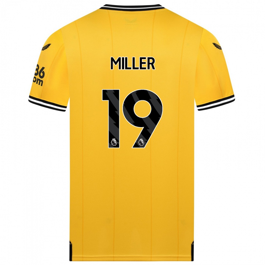 Homem Camisola Ali Miller #19 Amarelo Principal 2023/24 Camisa Brasil