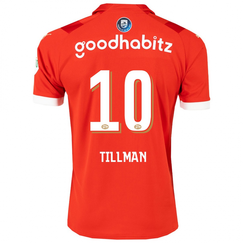 Homem Camisola Malik Tillman #10 Vermelho Principal 2023/24 Camisa Brasil