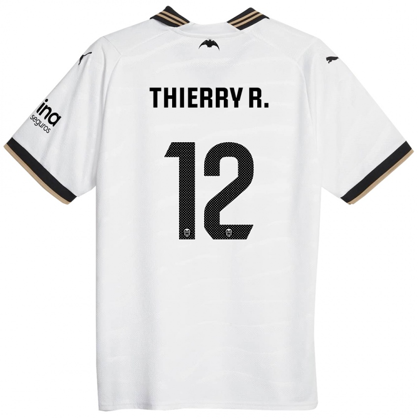 Homem Camisola Thierry Correia #12 Branco Principal 2023/24 Camisa Brasil