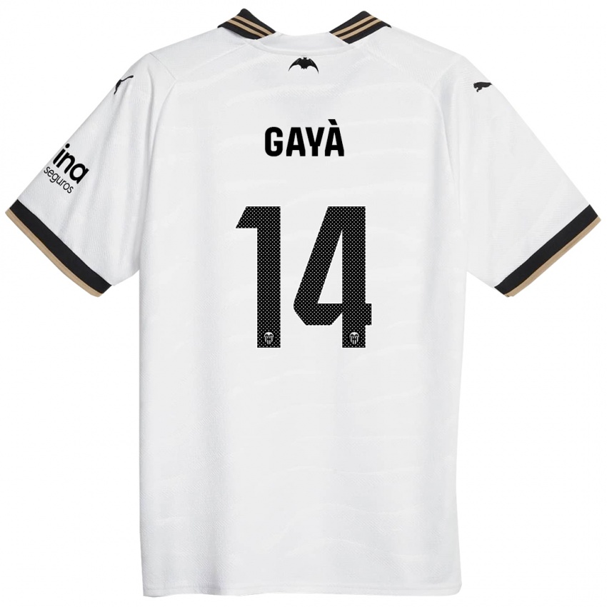 Homem Camisola Jose Gaya #14 Branco Principal 2023/24 Camisa Brasil