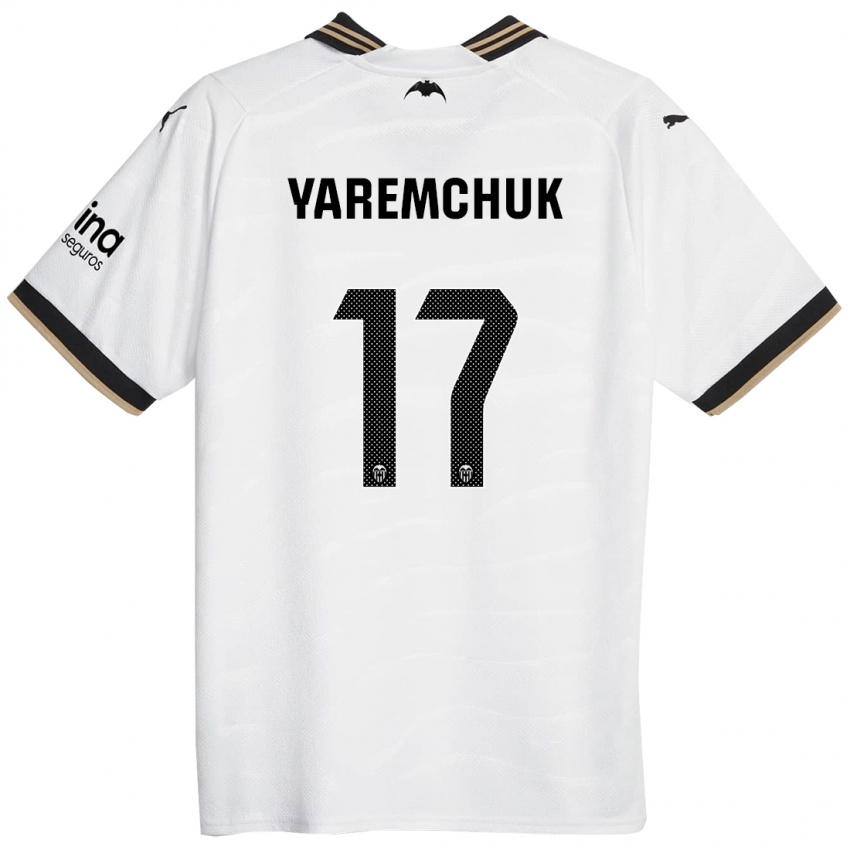 Homem Camisola Roman Yaremchuk #17 Branco Principal 2023/24 Camisa Brasil
