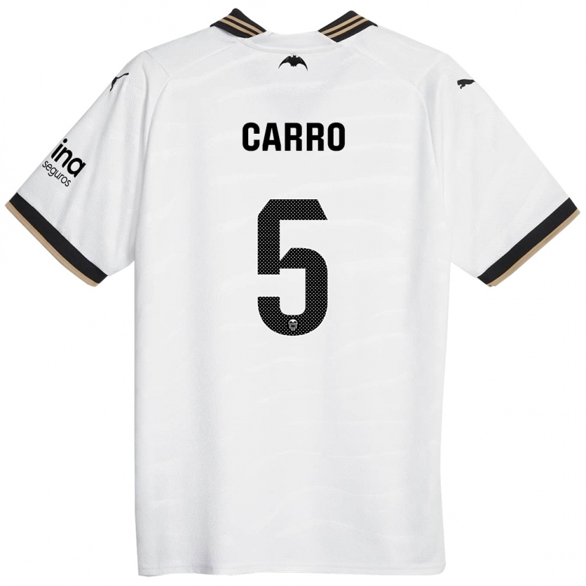 Homem Camisola Marta Carro #5 Branco Principal 2023/24 Camisa Brasil