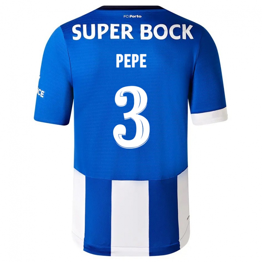 Homem Camisola Pepe #3 Branco Azulado Principal 2023/24 Camisa Brasil
