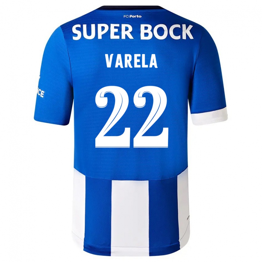 Homem Camisola Alan Varela #22 Branco Azulado Principal 2023/24 Camisa Brasil
