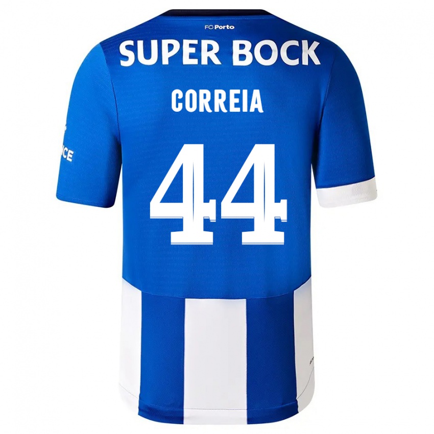 Homem Camisola Romain Correia #44 Branco Azulado Principal 2023/24 Camisa Brasil