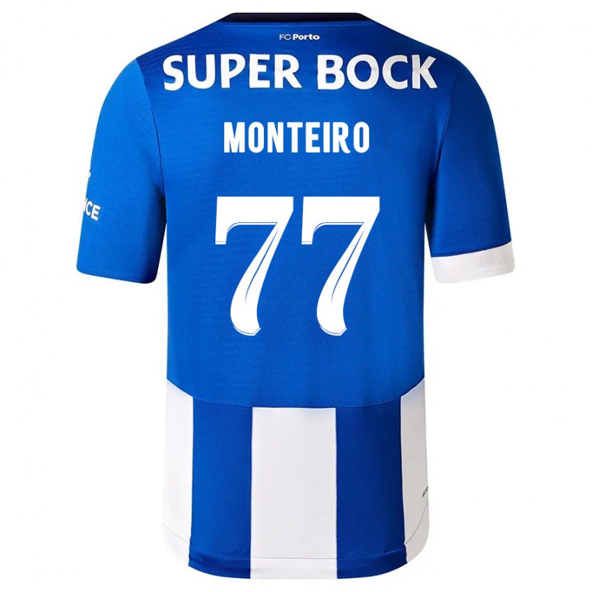 Homem Camisola Rui Monteiro #77 Branco Azulado Principal 2023/24 Camisa Brasil