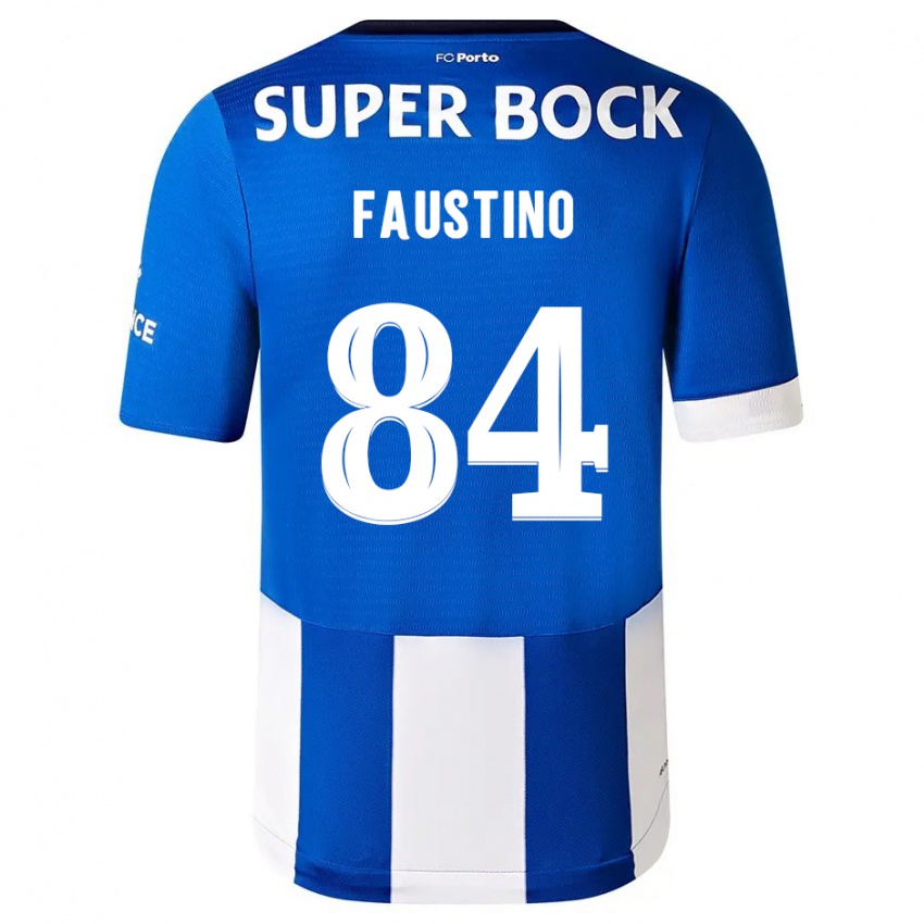 Homem Camisola Levi Faustino #84 Branco Azulado Principal 2023/24 Camisa Brasil