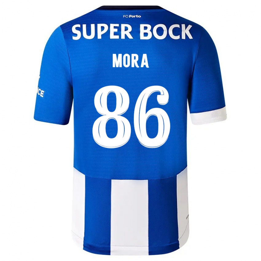 Homem Camisola Rodrigo Mora #86 Branco Azulado Principal 2023/24 Camisa Brasil