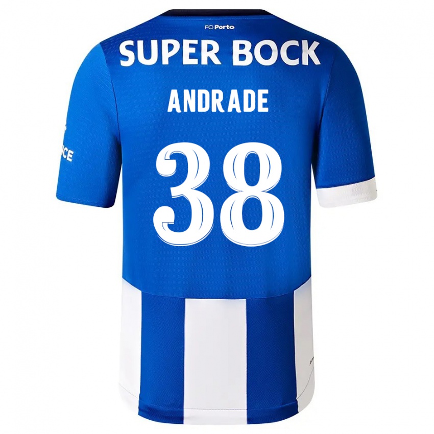 Homem Camisola Fernando Andrade #38 Branco Azulado Principal 2023/24 Camisa Brasil